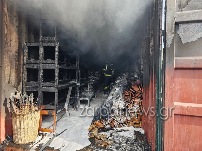 Κρήτη: Συναγερμός στη Πυροσβεστική για επικίνδυνη φωτιά σε αποθήκη με ξύλα
