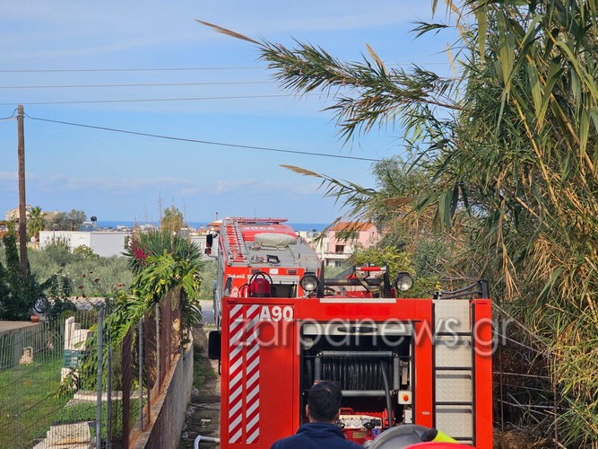 Κρήτη: Συναγερμός στη Πυροσβεστική για επικίνδυνη φωτιά σε αποθήκη με ξύλα