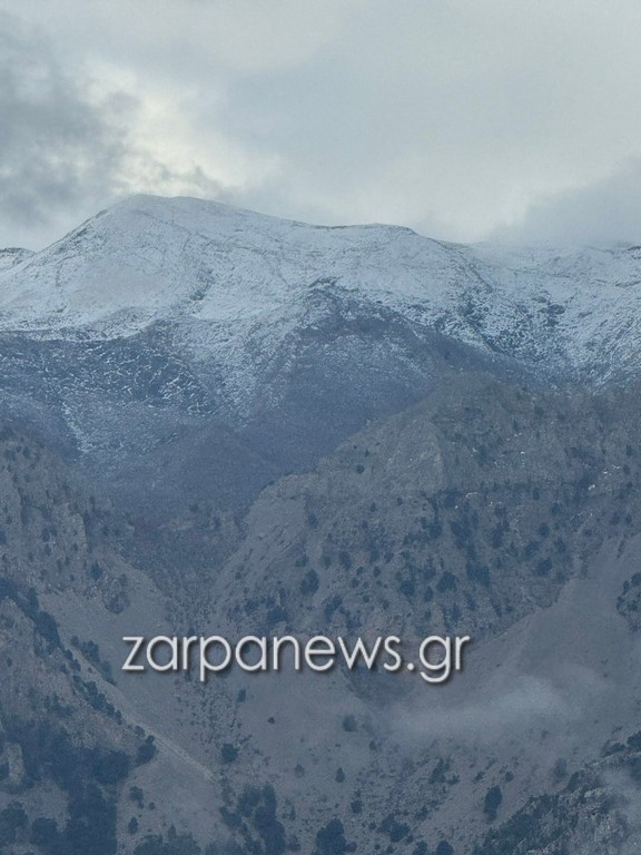 Κρήτη: Τα Λευκά Όρη ντύθηκαν στα λευκά – Πρώτο χιόνι και μαγευτικές εικόνες 3 Κρήτη: Τα Λευκά Όρη ντύθηκαν στα λευκά – Πρώτο χιόνι και μαγευτικές εικόνες